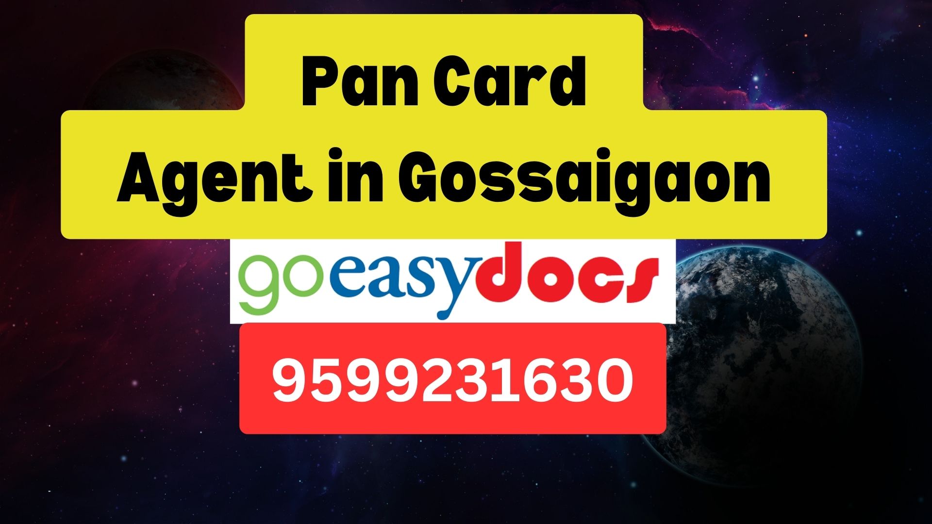 Pan Card Agent Consultant in Gossaigaon  8851415812