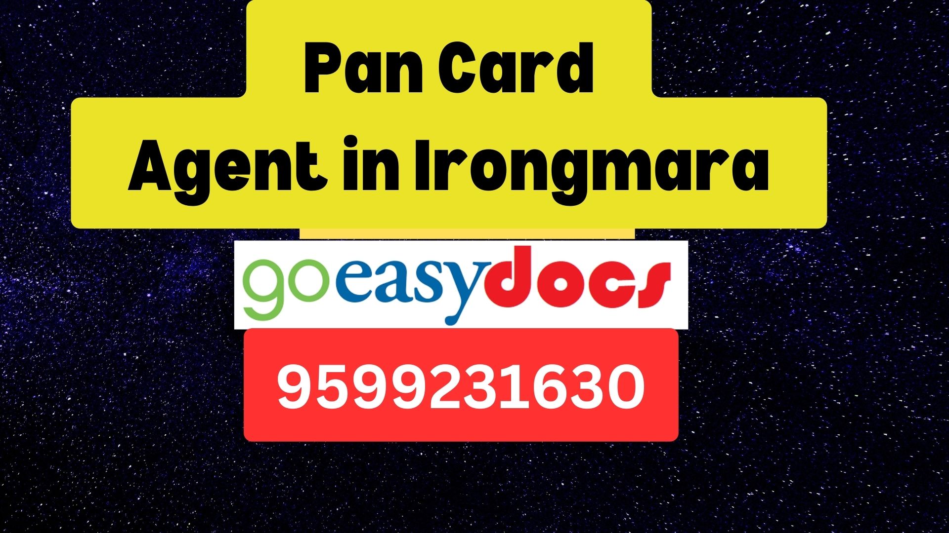 Pan Card Agent Consultant in Irongmara  8851415812