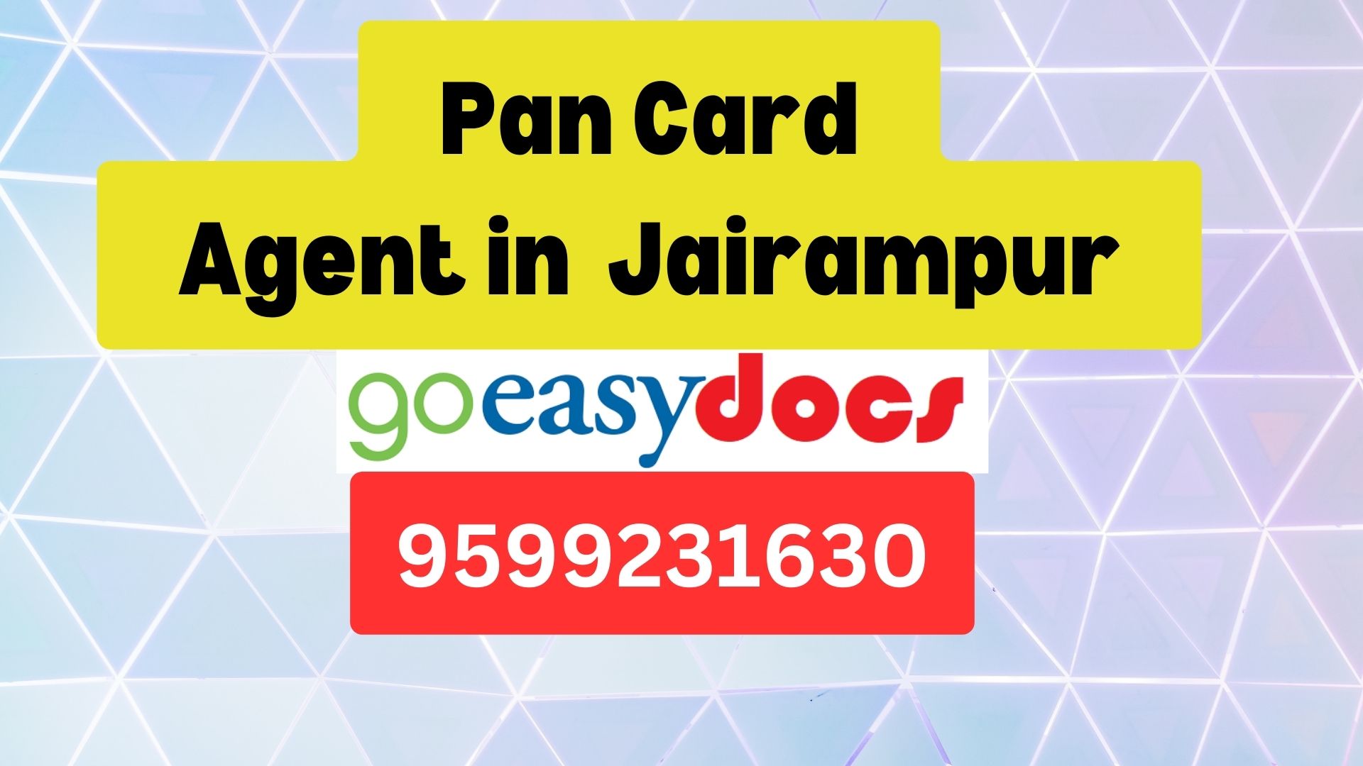 Pan Card Agent Consultant in Jairampur  8851415812