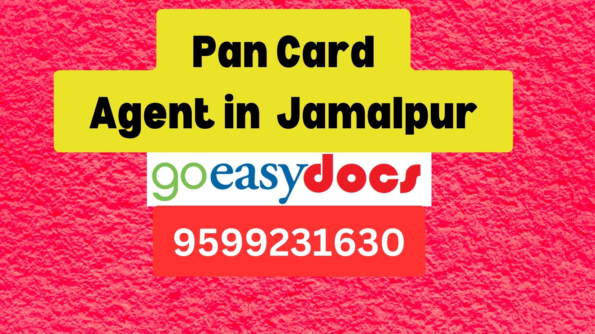 Pan Card Agent Consultant in Jamalpur  8851415812