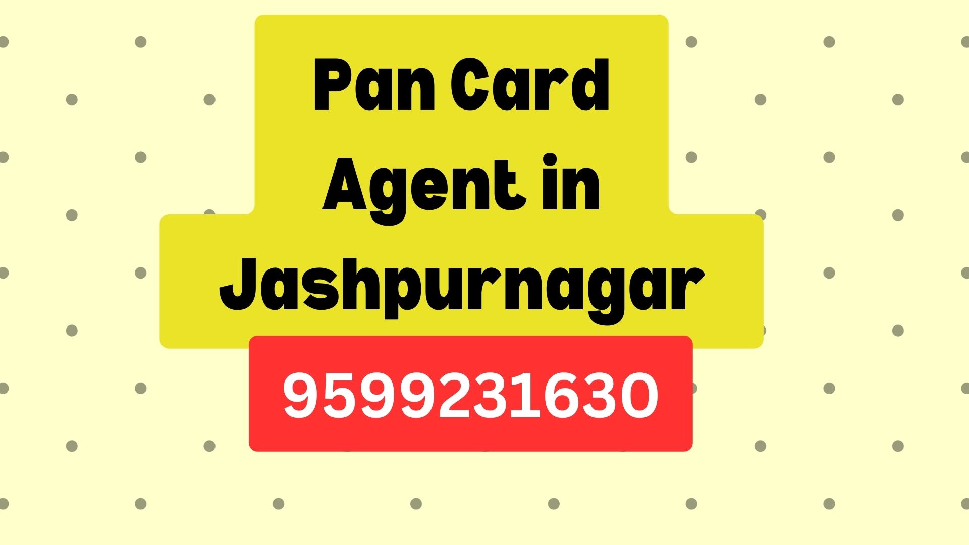 Pan Card Agent Consultant in Jashpurnagar 8851415812