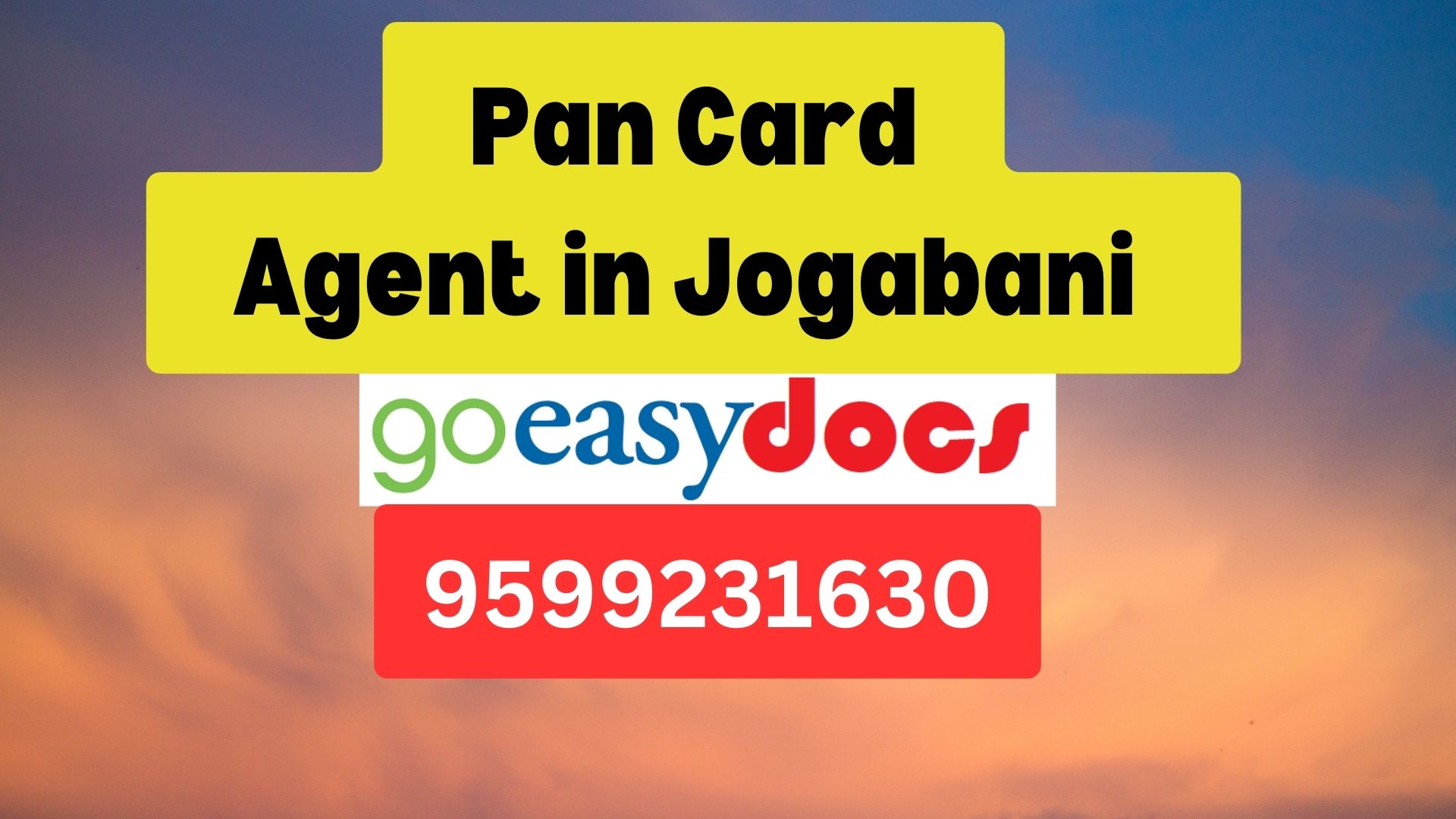 Pan Card Agent Consultant in Jogabani   8851415812