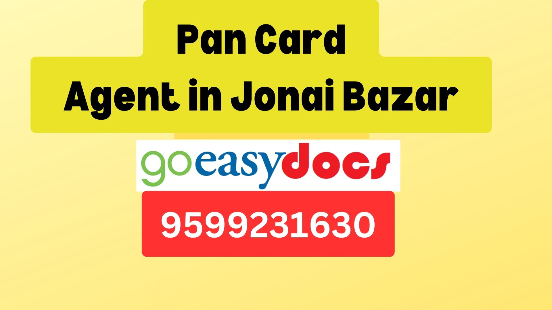 Pan Card Agent Consultant in Jonai Ba