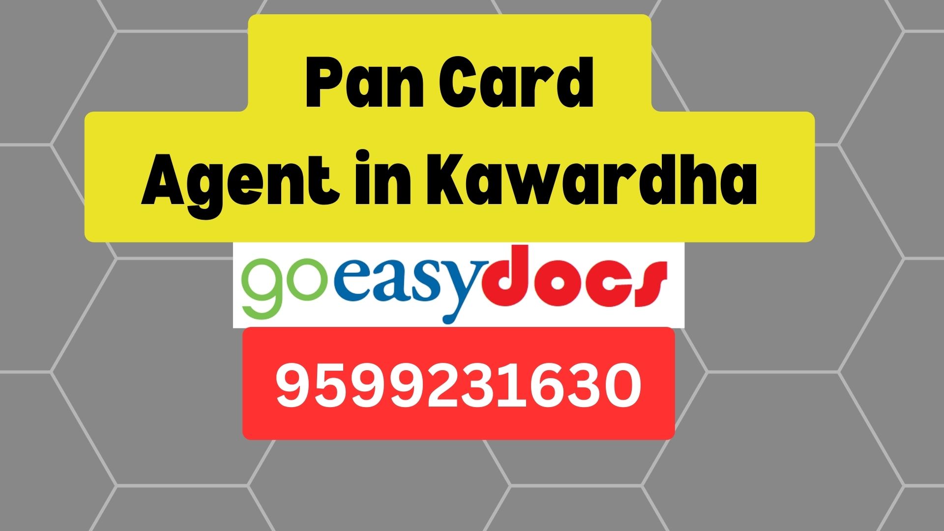 Pan Card Agent Consultant in Kawardha 8851415812