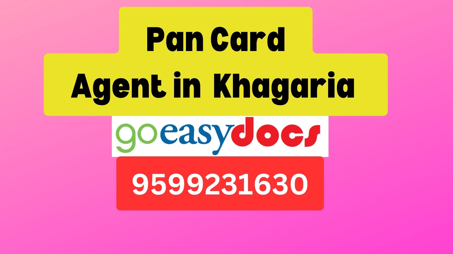 Pan Card Agent Consultant in Khagaria   8851415812