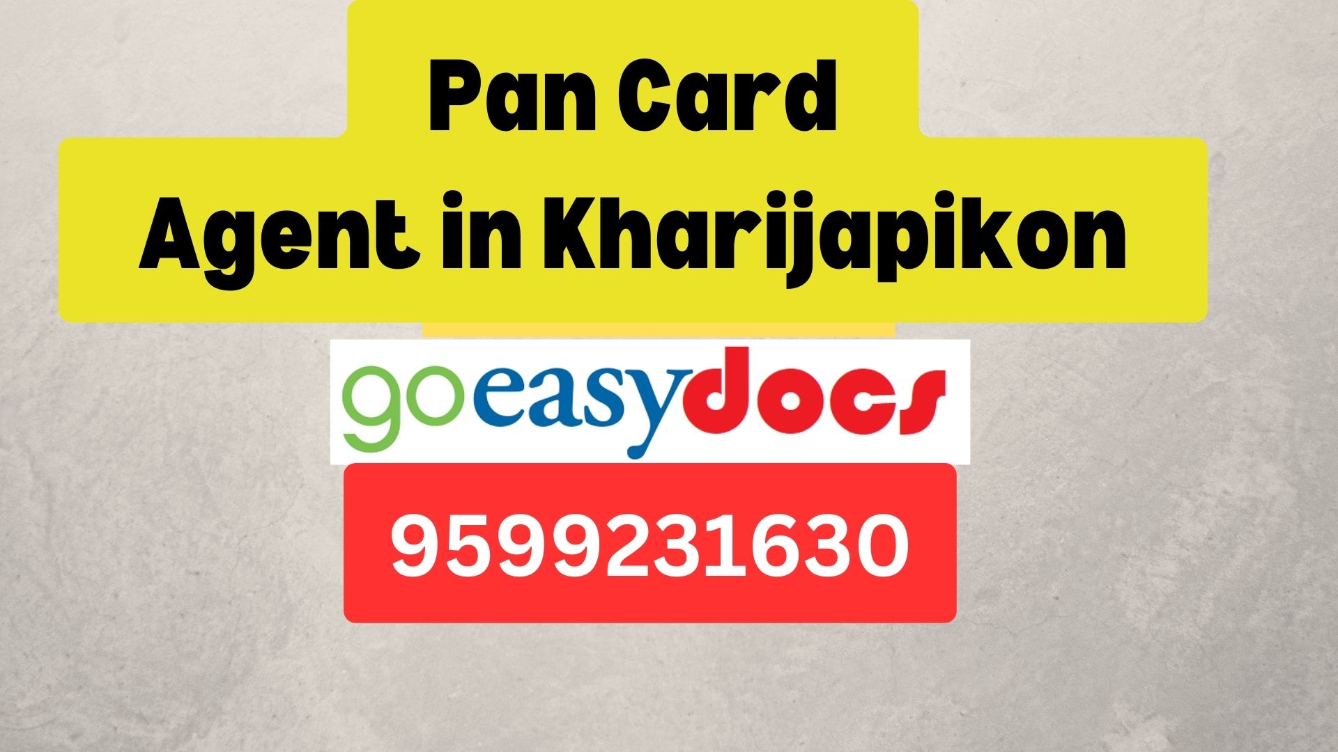 Pan Card Agent Consultant in Kharijapikon  8851415812