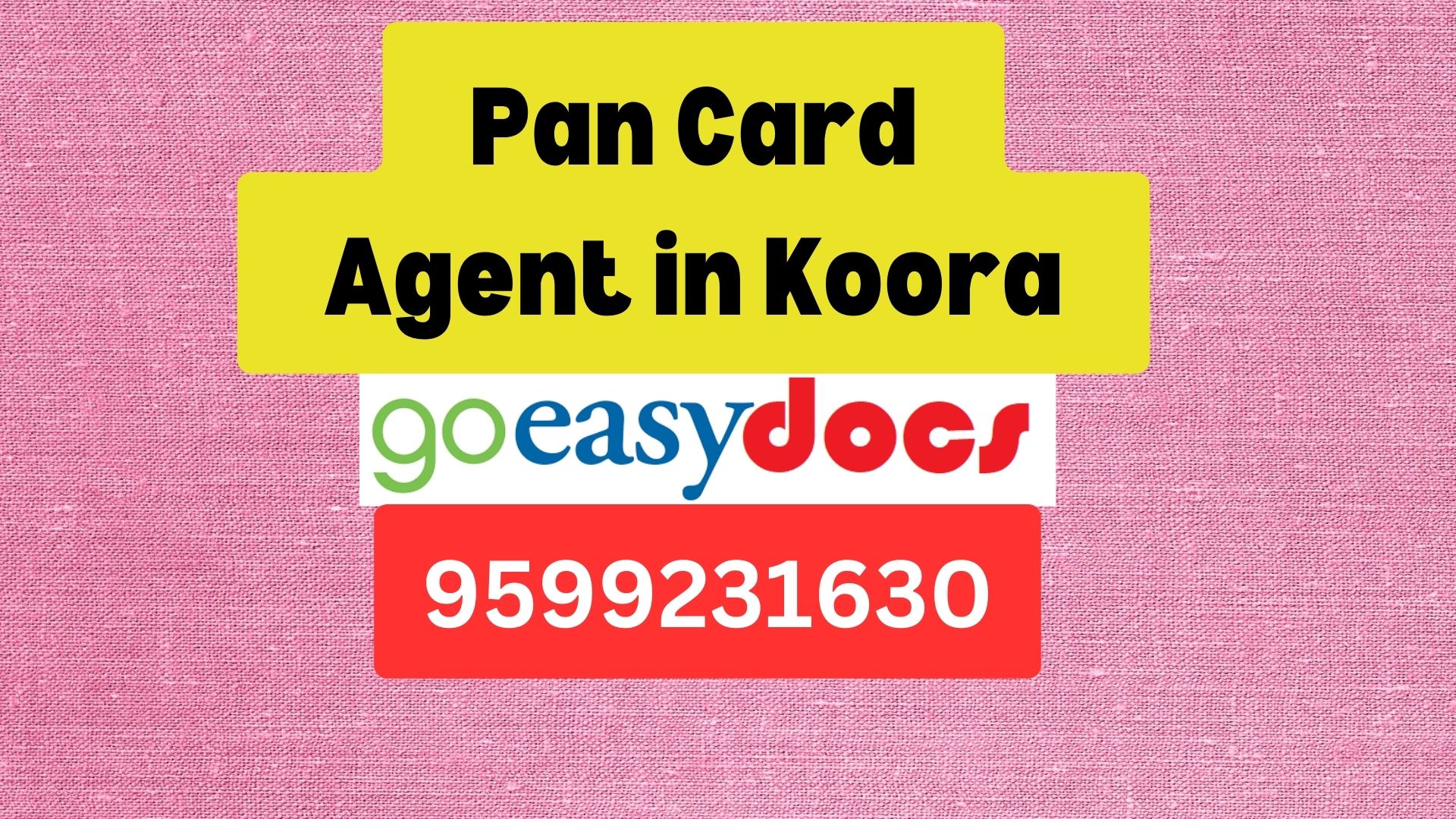 Pan Card Agent Consultant in Koora 8851415812