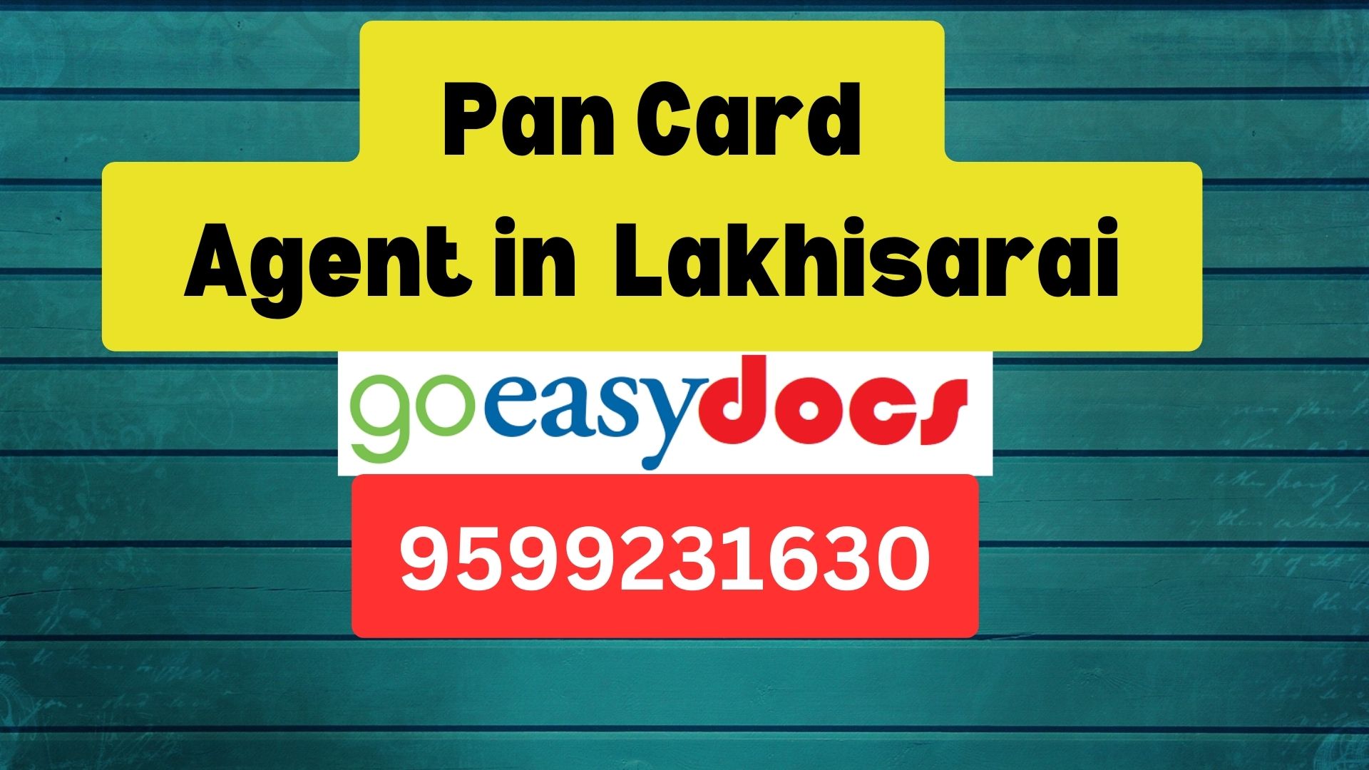 Pan Card Agent Consultant in Lakhisarai  8851415812