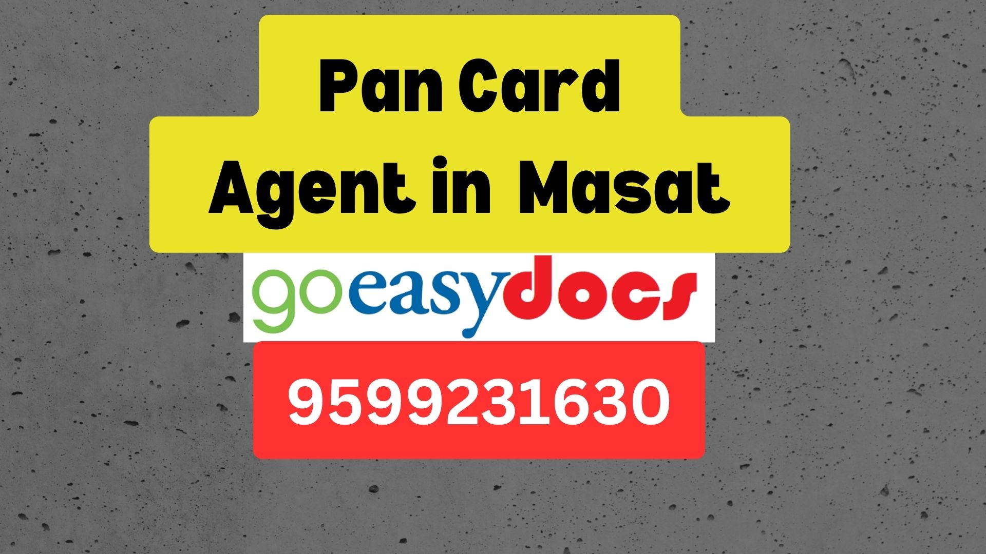 Pan Card Agent Consultant in Masat 8851415812