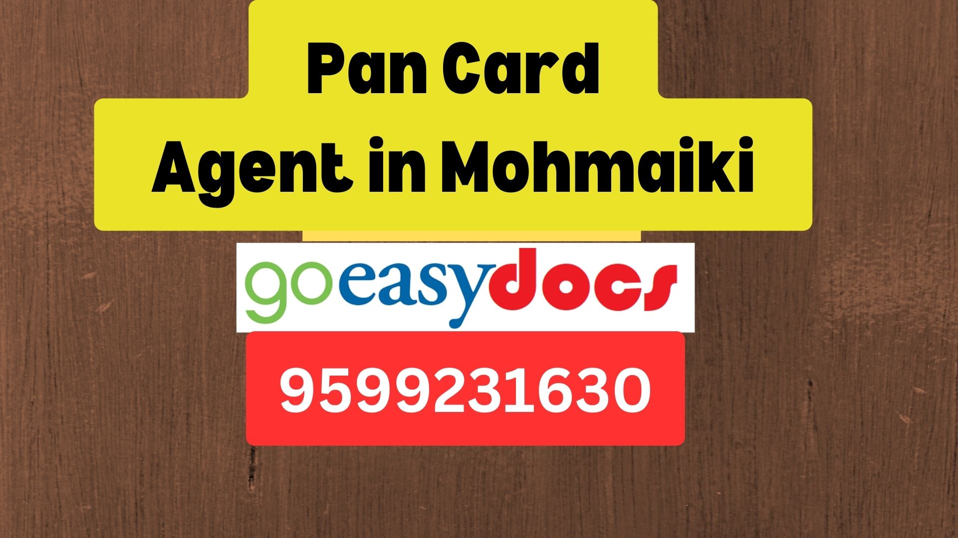 Pan Card Agent Consultant in Mohmaiki  8851415812