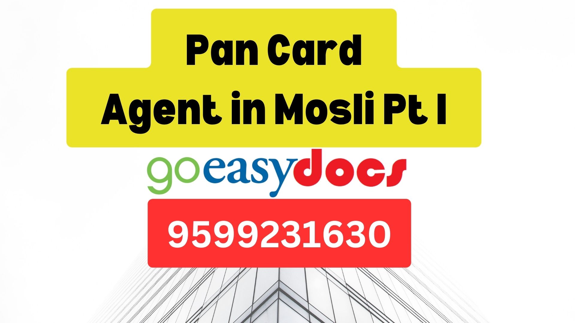 Pan Card Agent Consultant in Mosli Pt I  8851415812