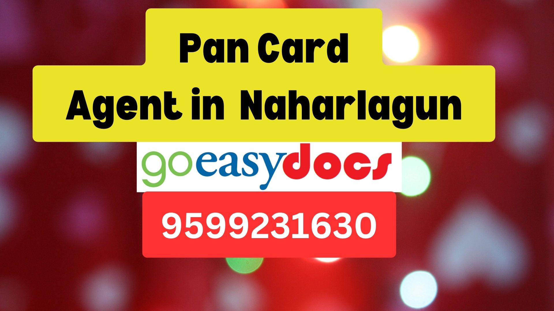 Pan Card Agent Consultant in Naharlagun  8851415812