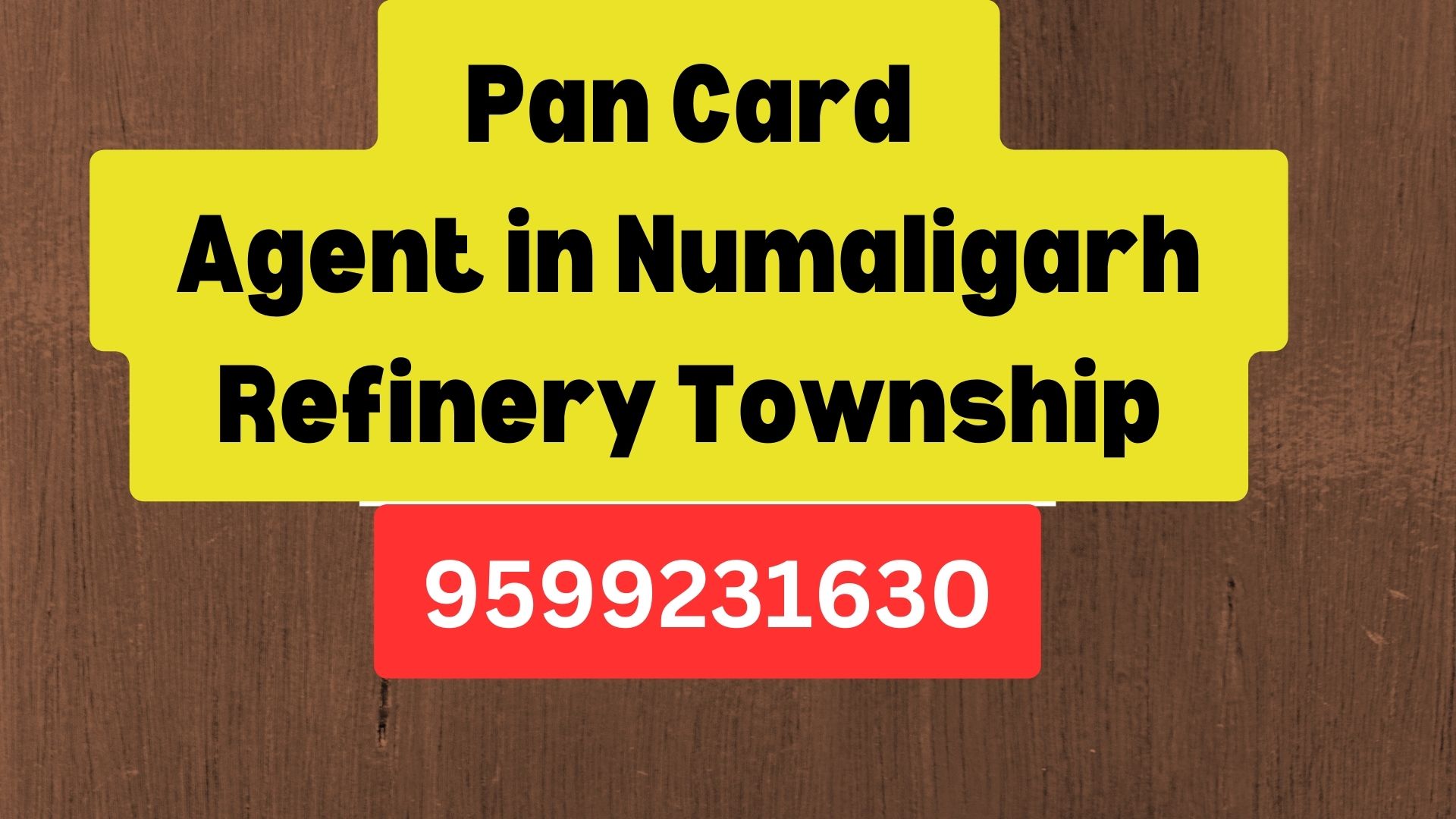 Pan Card Agent Consultant in Numaligarh Refinery Township  8851415812