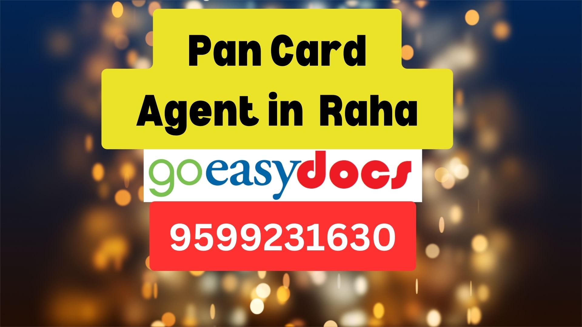 Pan Card Agent Consultant in Raha  8851415812