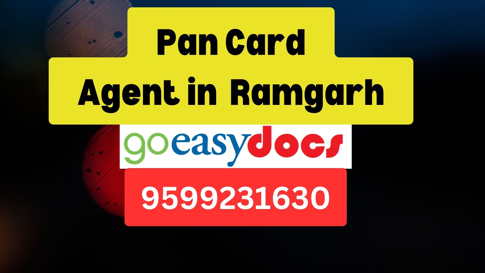 Pan Card Agent Consultant in Ramgarh  8851415812