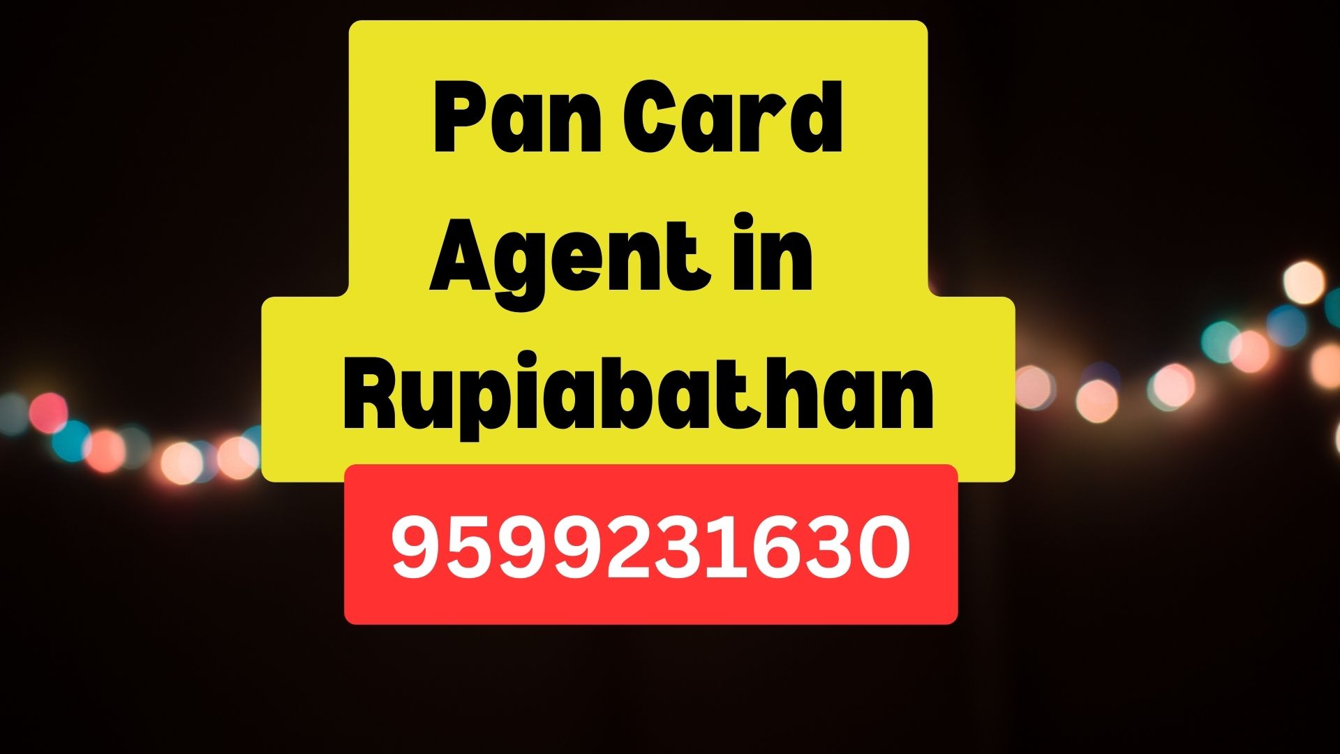 Pan Card Agent Consultant in Rupiabathan  8851415812