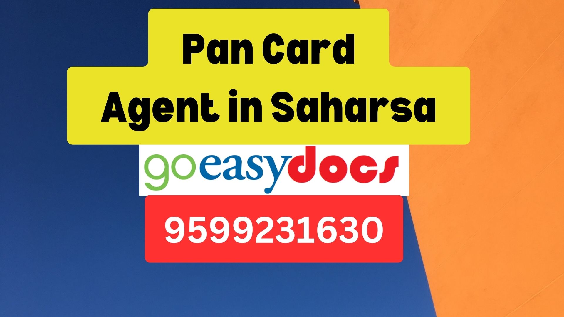 Pan Card Agent Consultant in Saharsa 8851415812