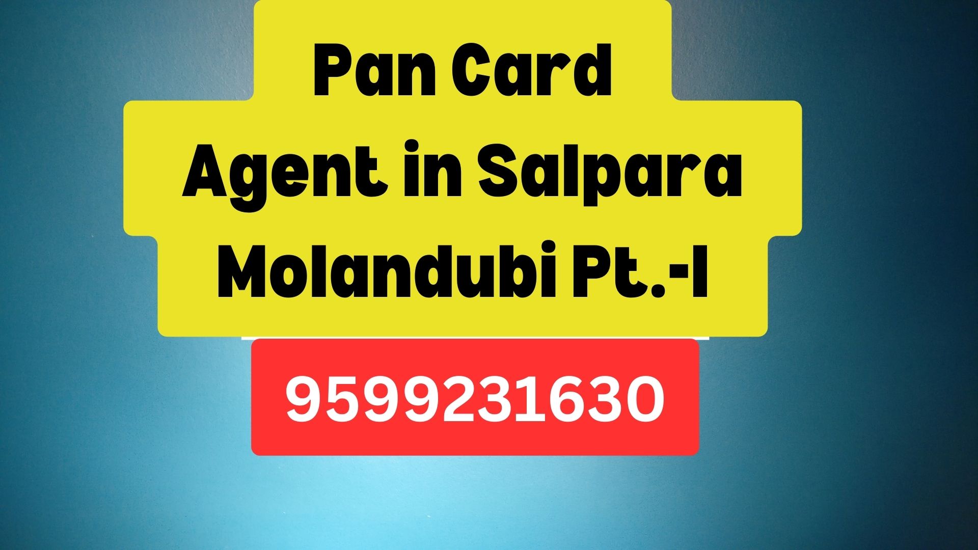 Pan Card Agent Consultant in Salpara Molandubi Pt.-I  8851415812