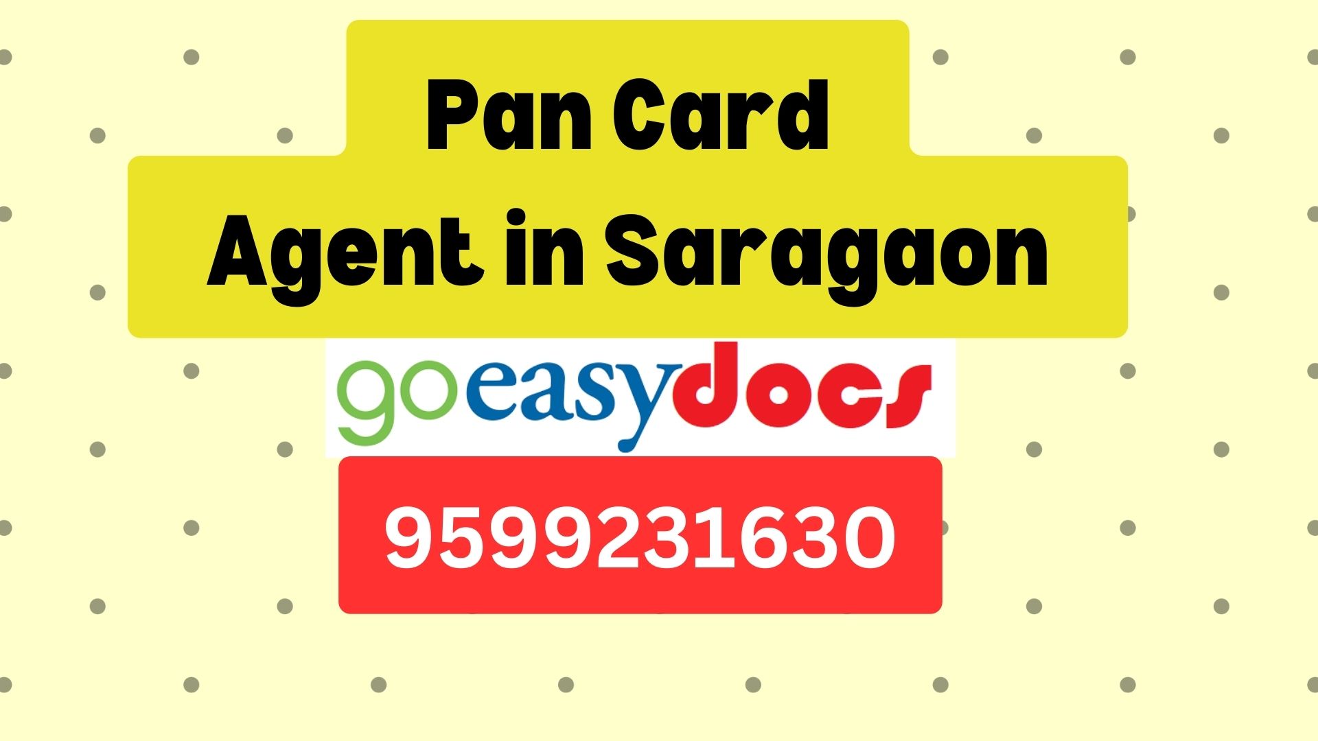 Pan Card Agent Consultant in Saragaon 8851415812