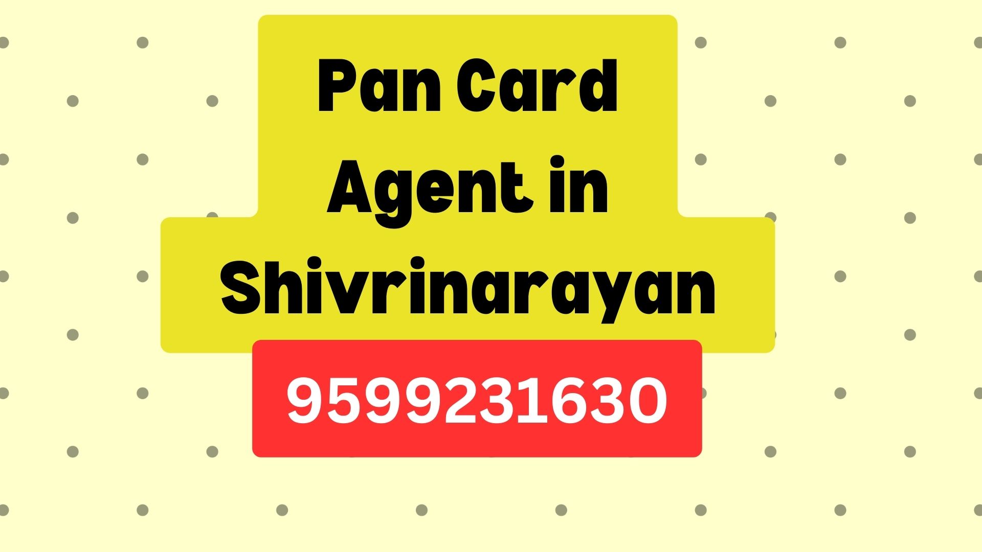 Pan Card Agent Consultant in Shivrinarayan 8851415812