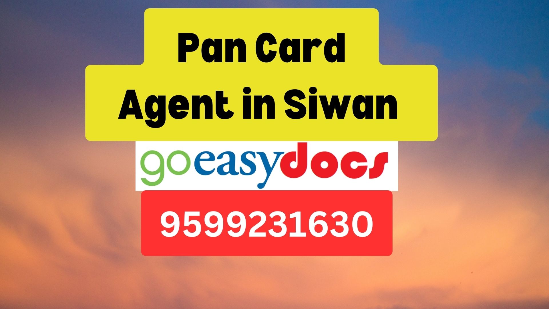 Pan Card Agent Consultant in Siwan   8851415812