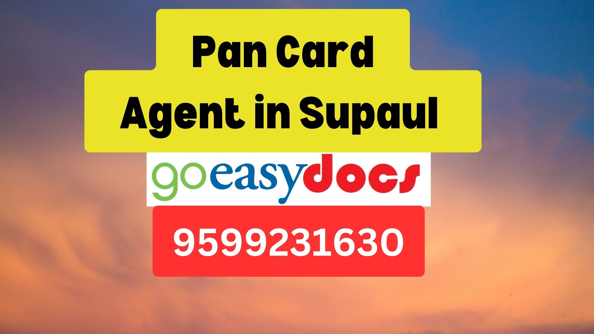 Pan Card Agent Consultant in Supaul   8851415812