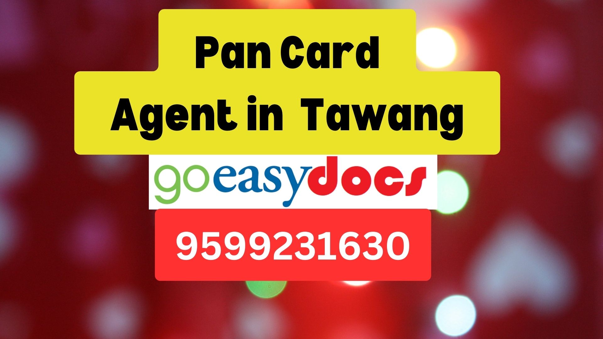 Pan Card Agent Consultant in Tawang  8851415812