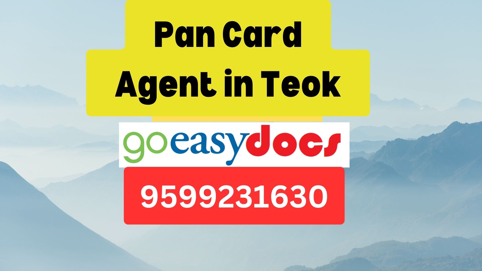 Pan Card Agent Consultant in Teok  8851415812