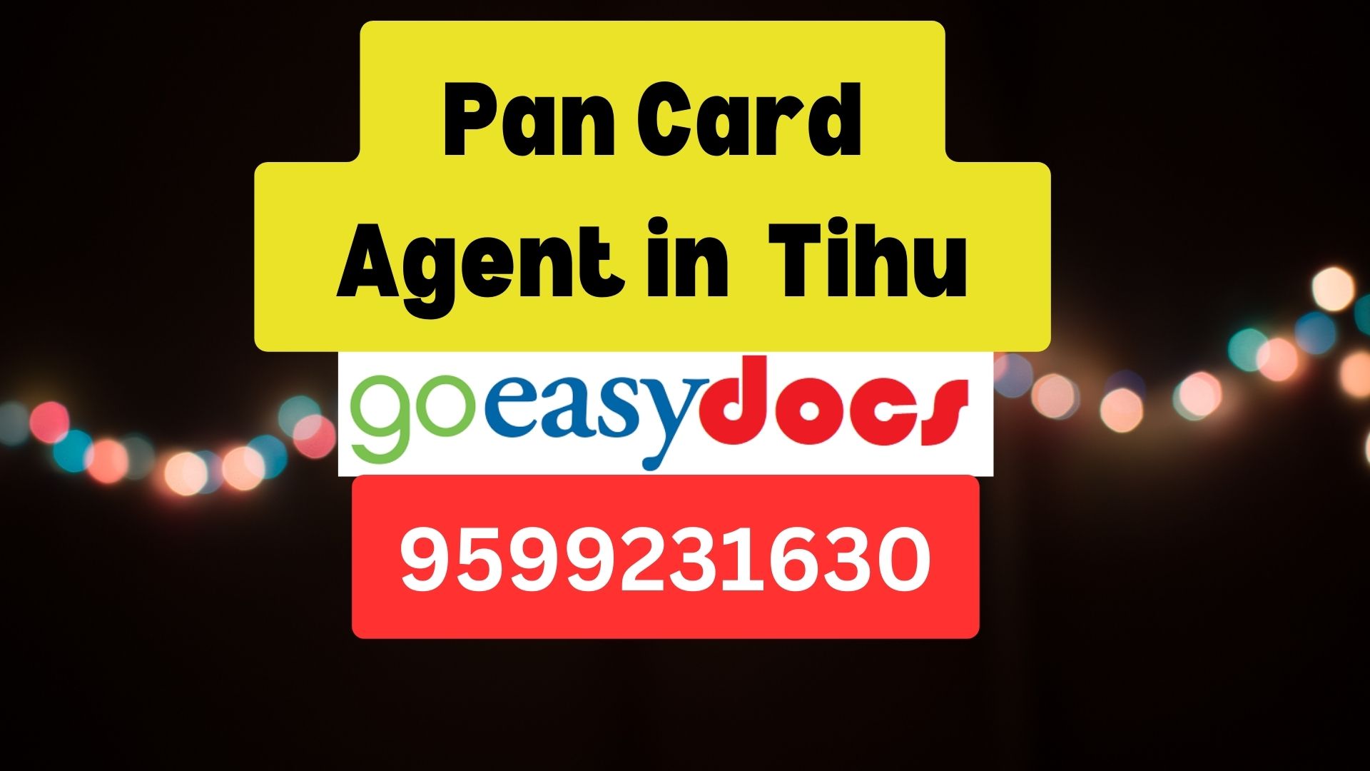 Pan Card Agent Consultant in Tihu  8851415812