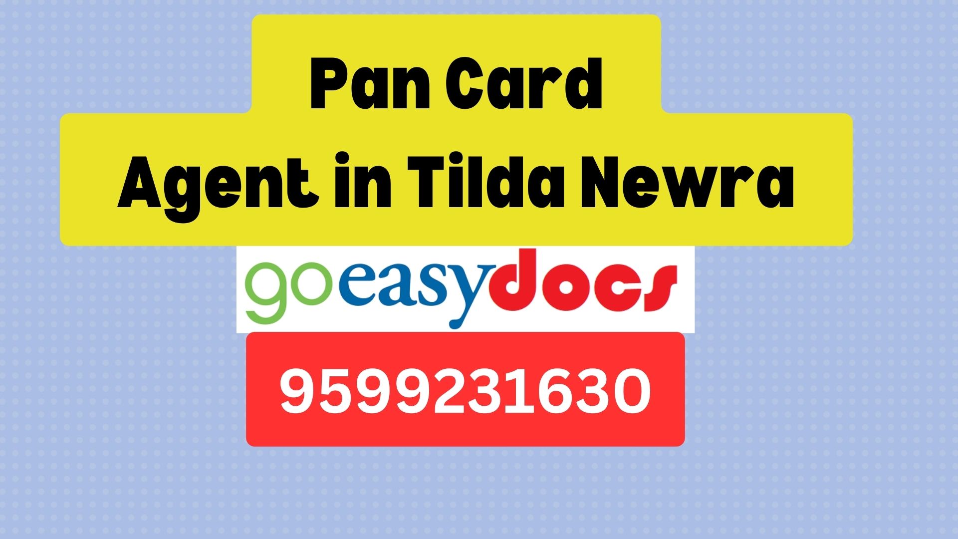 Pan Card Agent Consultant in Tilda Newra 8851415812