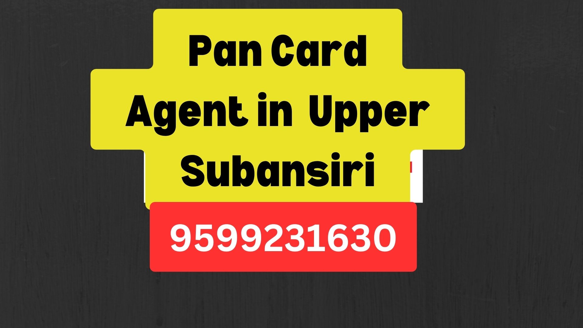 Pan Card Agent Consultant in Upper Subansiri  8851415812