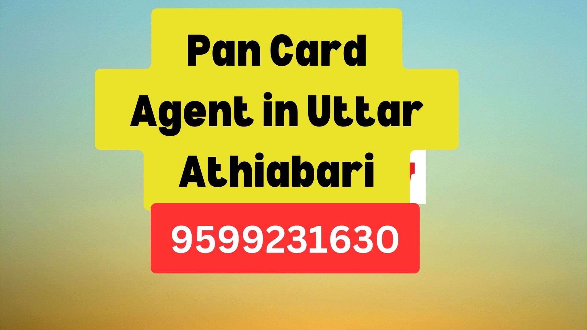 Pan Card Agent Consultant in Uttar Athiabari  8851415812