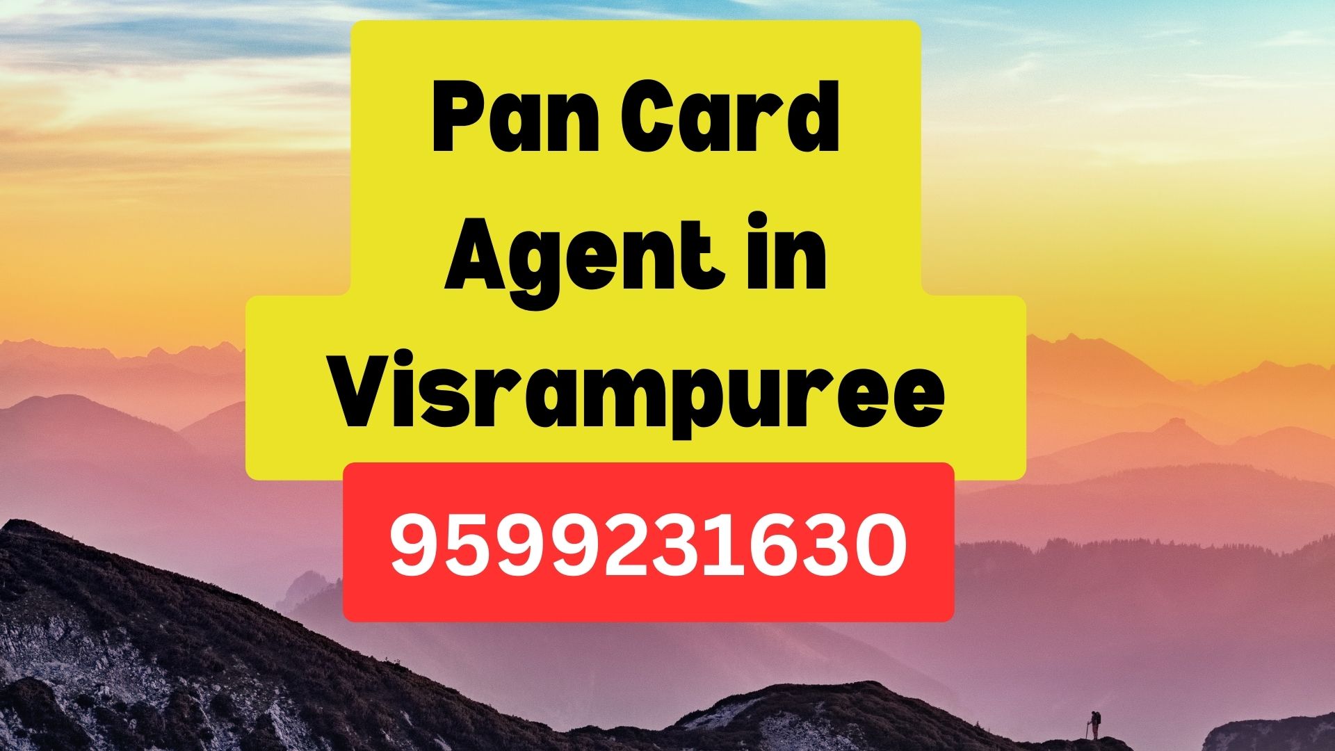 Pan Card Agent Consultant in Visrampuree 8851415812