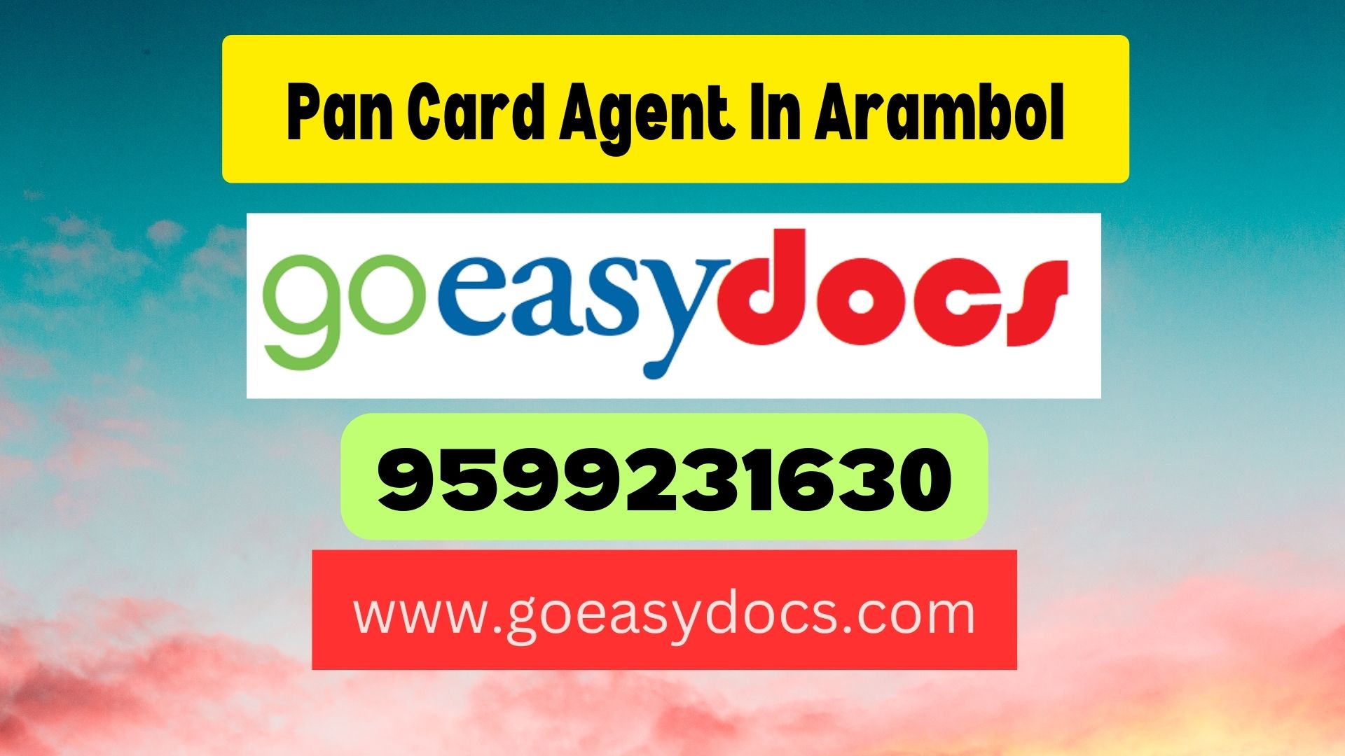 Pan Card Agent Consultant in Arambol 8851415812