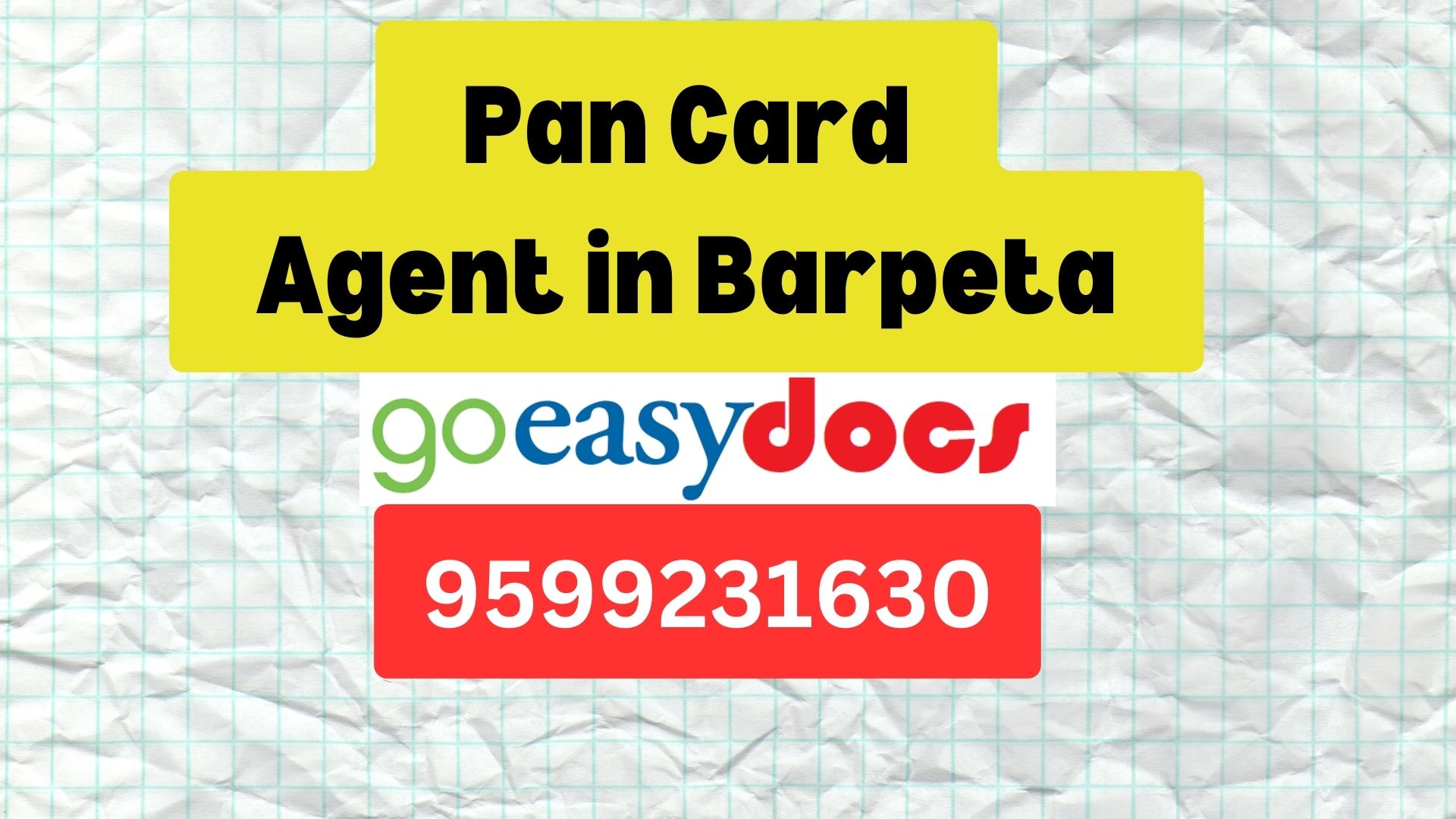 Pan Card Agent Consultant in Barpeta  8851415812