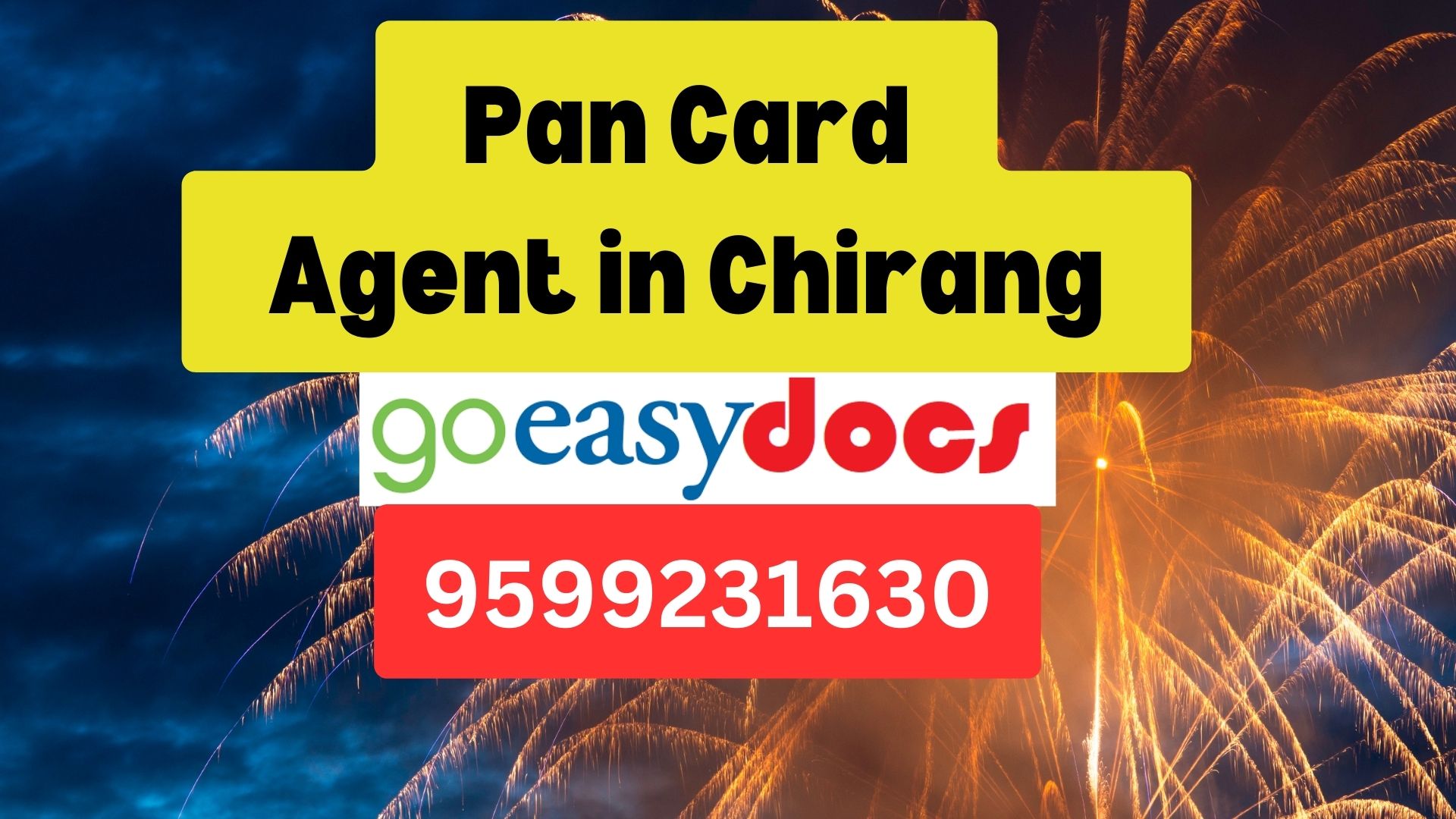 Pan Card Agent Consultant in Chirang  8851415812