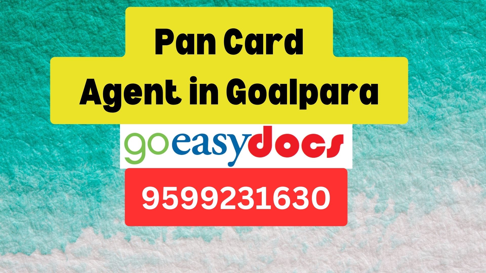 Pan Card Agent Consultant in Goalpara  8851415812