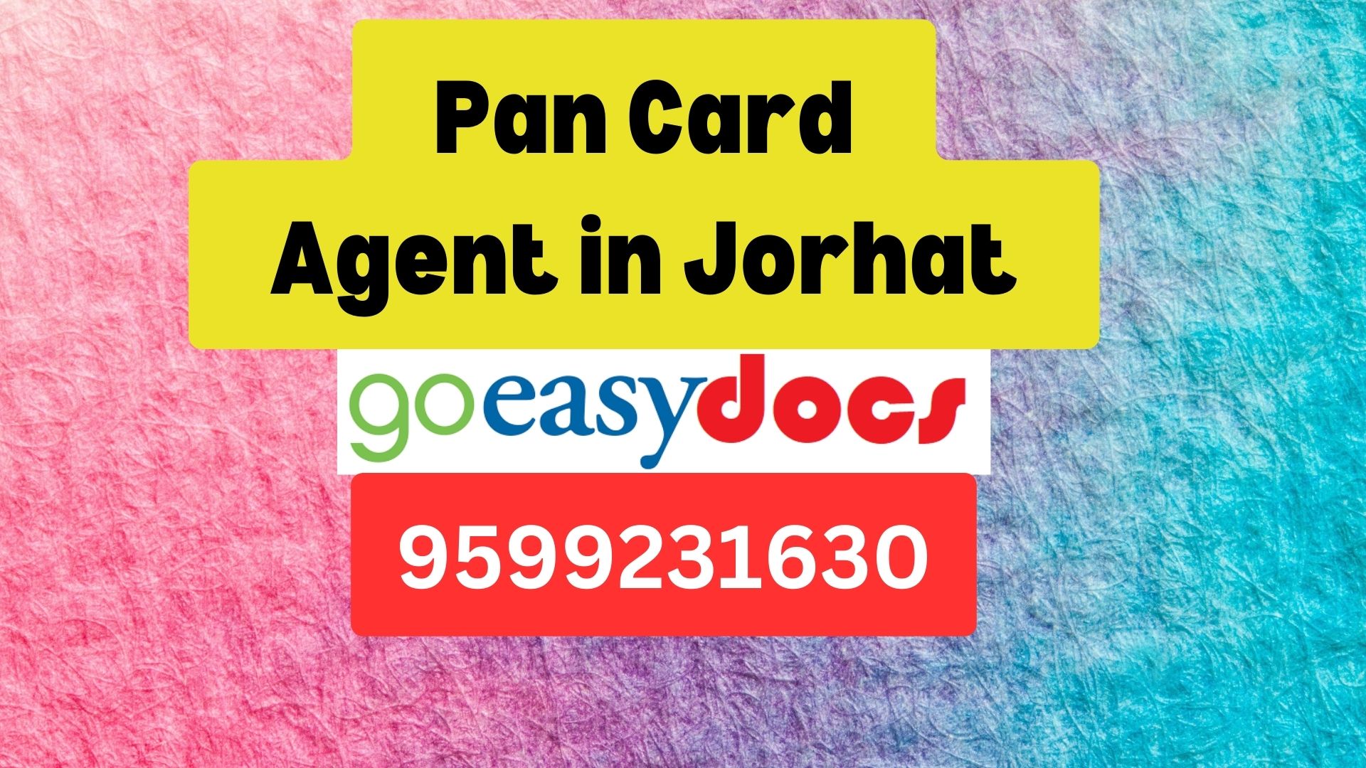 Pan Card Agent Consultant in Jorhat  8851415812