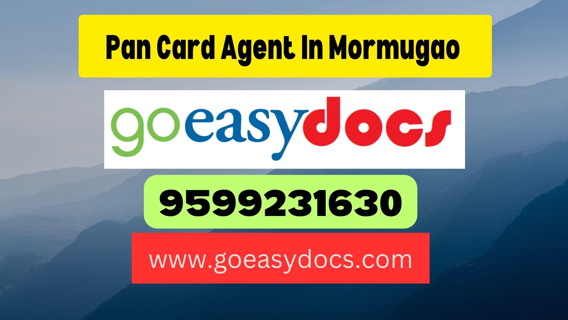 Pan Card Agent Consultant in Mormugao  8851415812