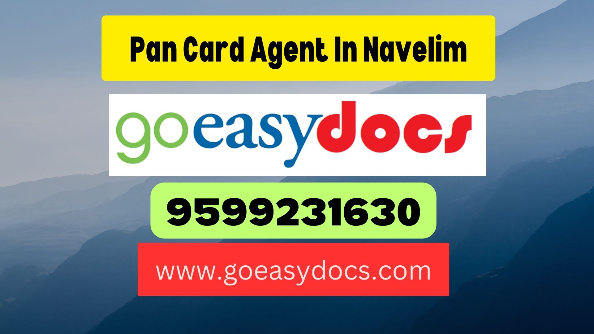 Pan Card Agent Consultant in Navelim 8851415812