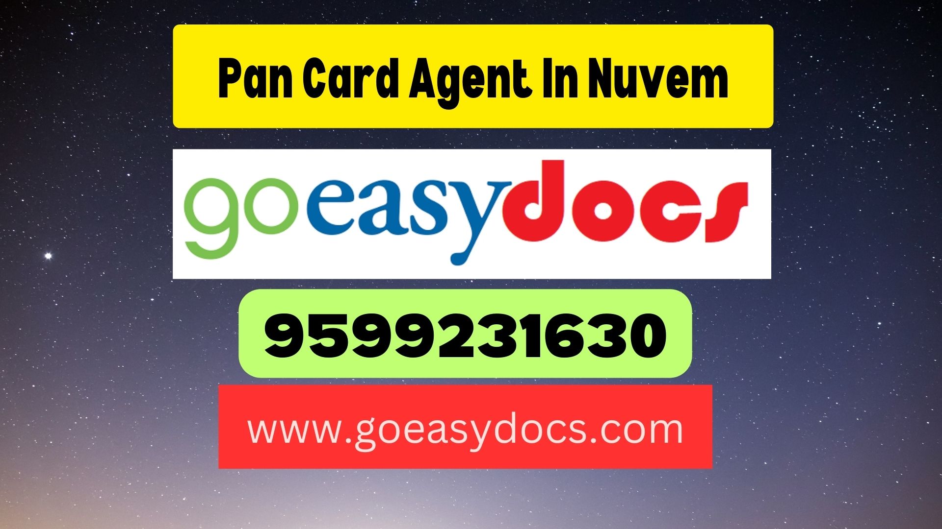 Pan Card Agent Consultant in Nuvem 8851415812