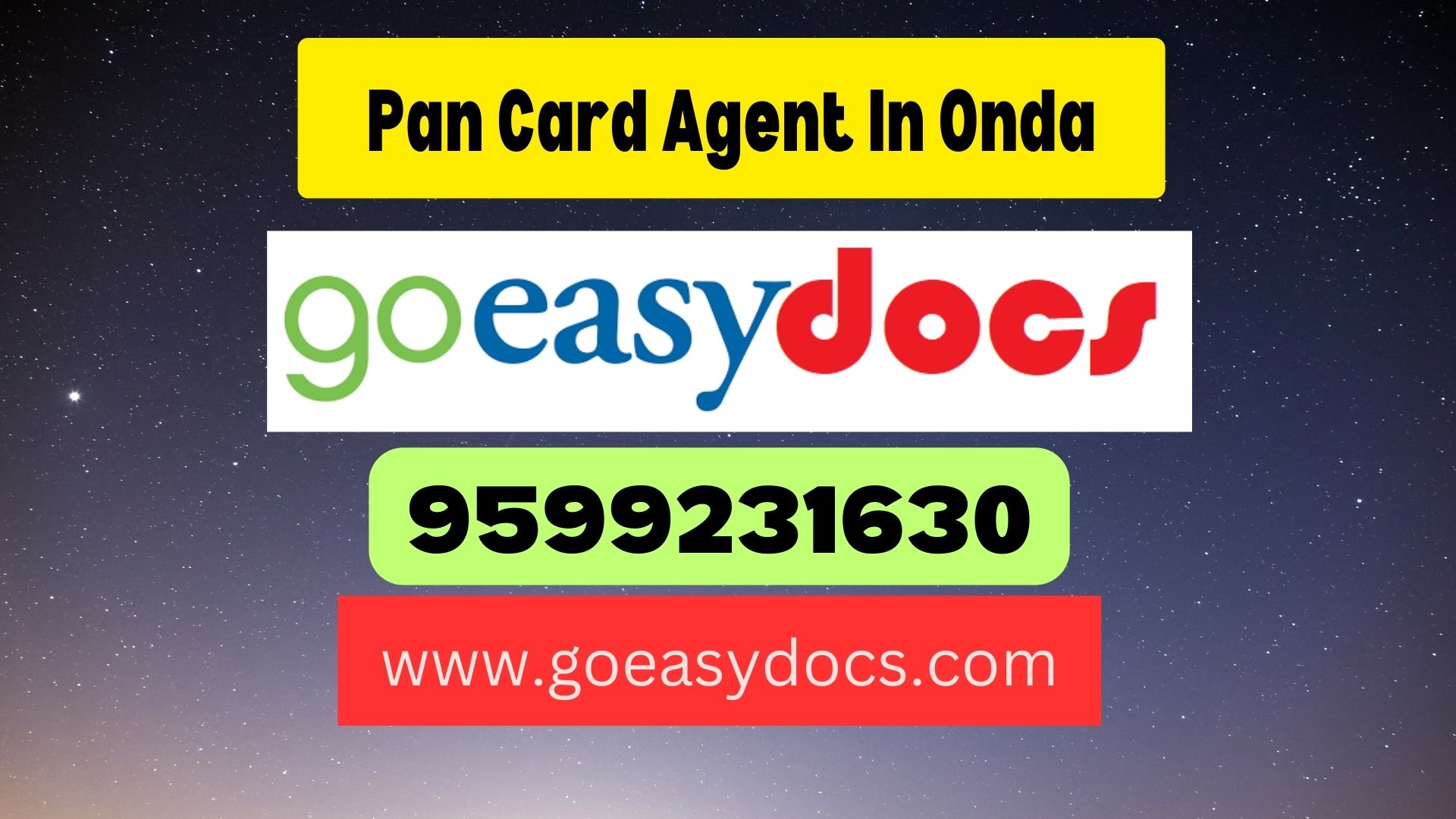 Pan Card Agent Consultant in Onda 8851415812