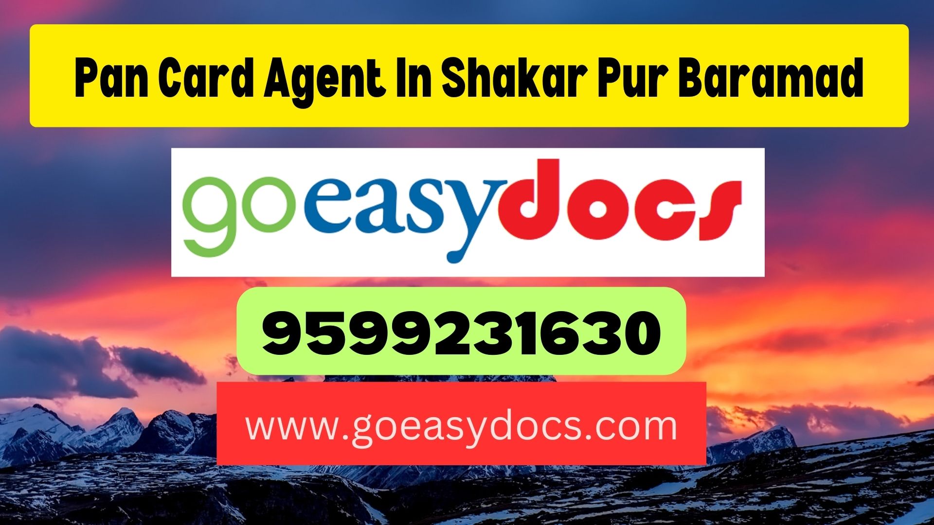 Pan Card Agent Consultant in Shakar Pur Baramad 8851415812