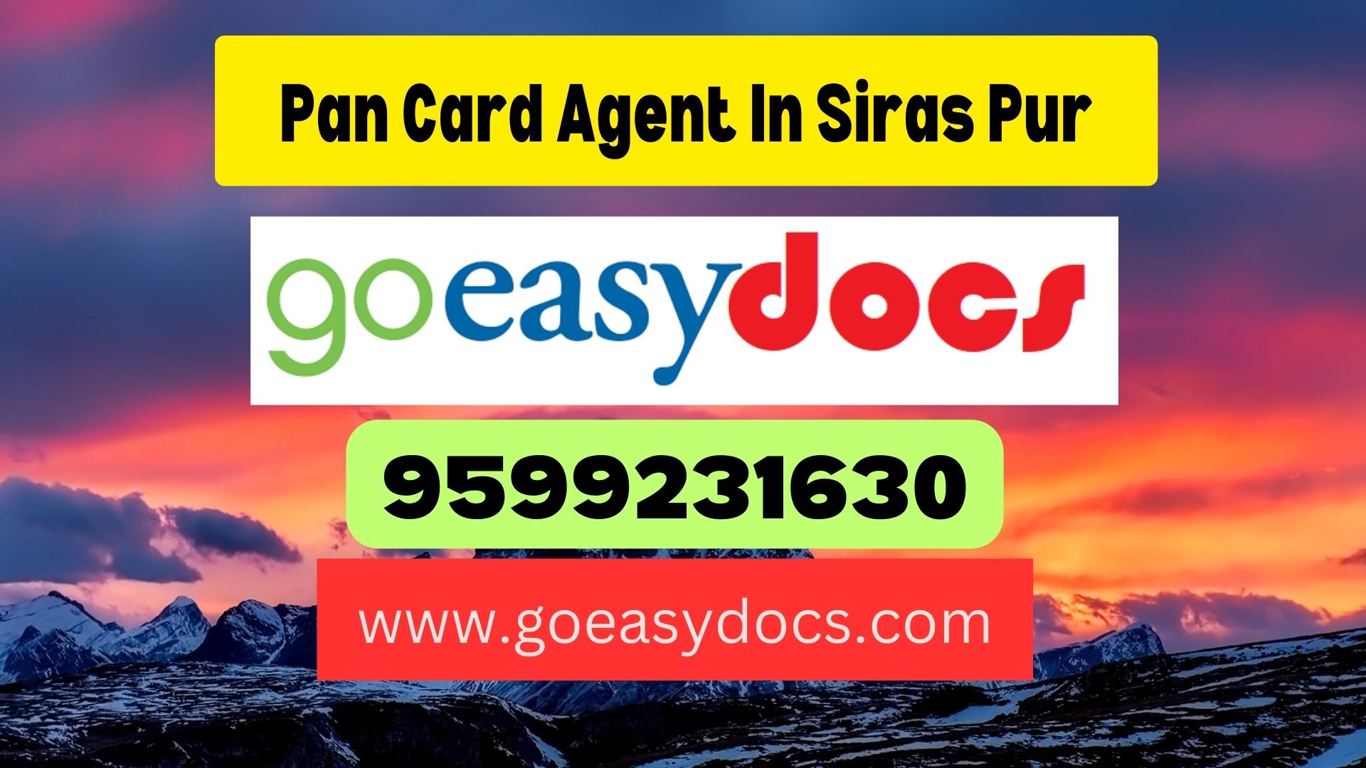 Pan Card Agent Consultant in Siras Pur 8851415812