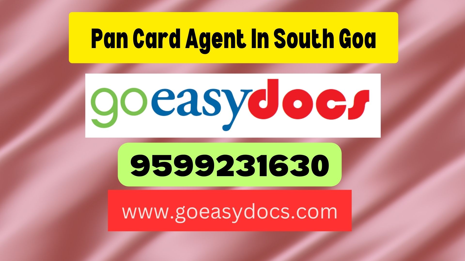 Pan Card Agent Consultant in South Goa 8851415812
