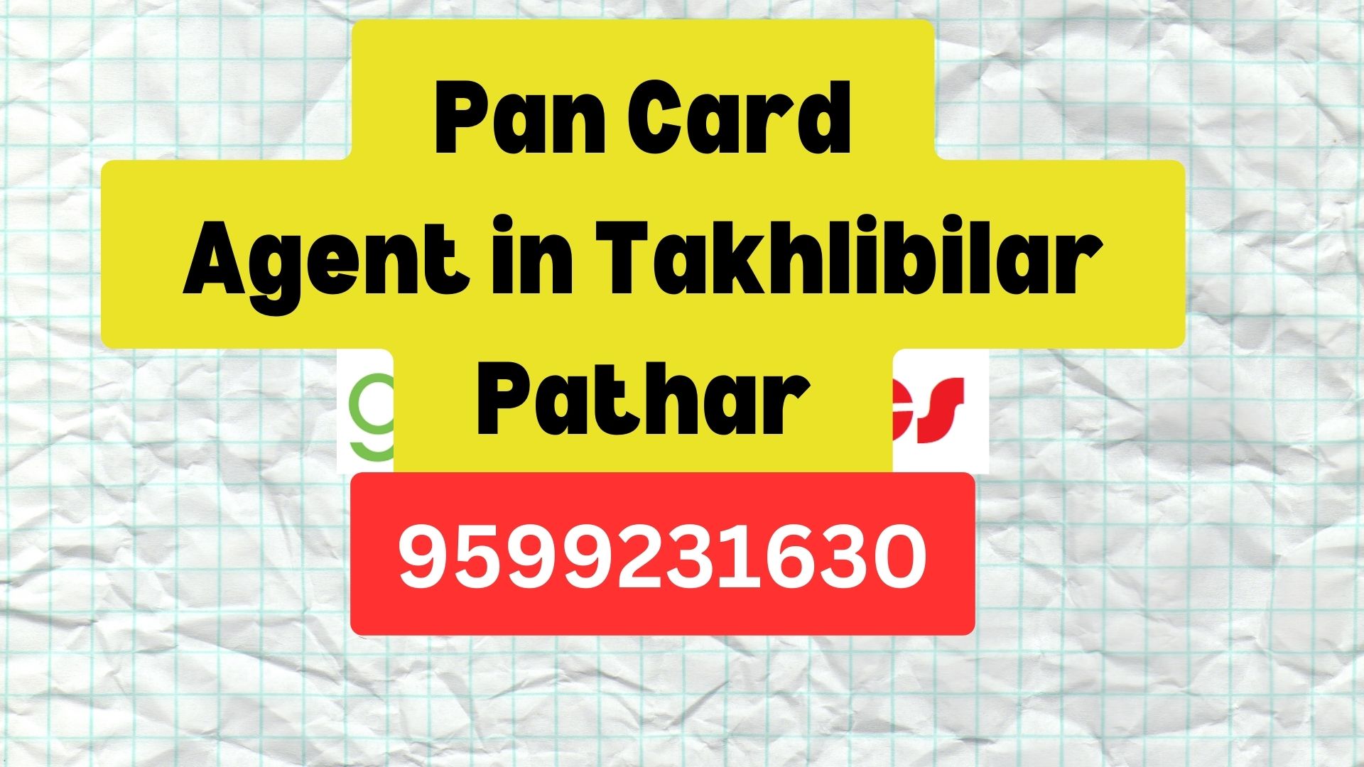 Pan Card Agent Consultant in Takhlibilar Pathar  8851415812