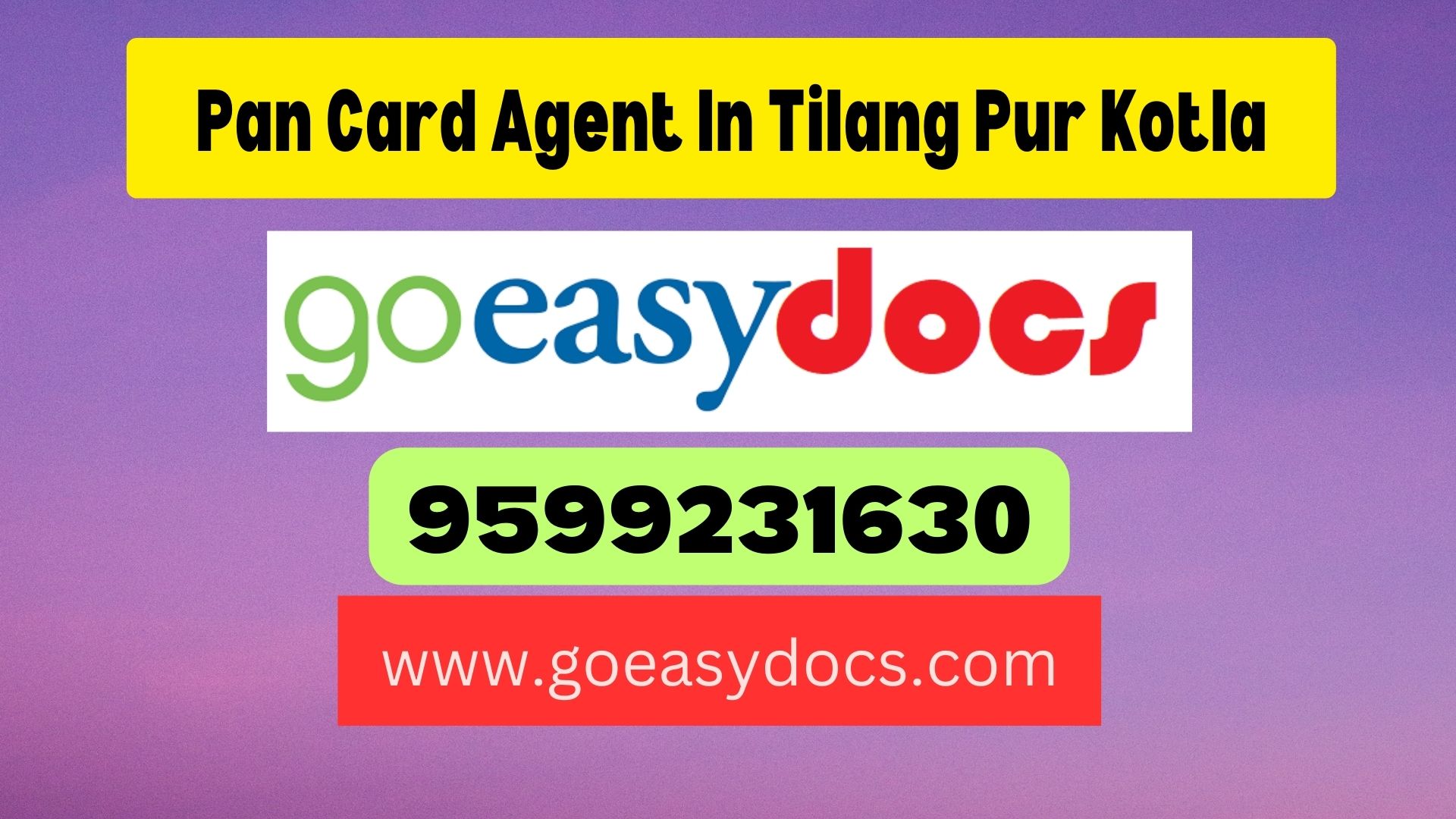 Pan Card Agent Consultant in Tilang Pur Kotla 8851415812