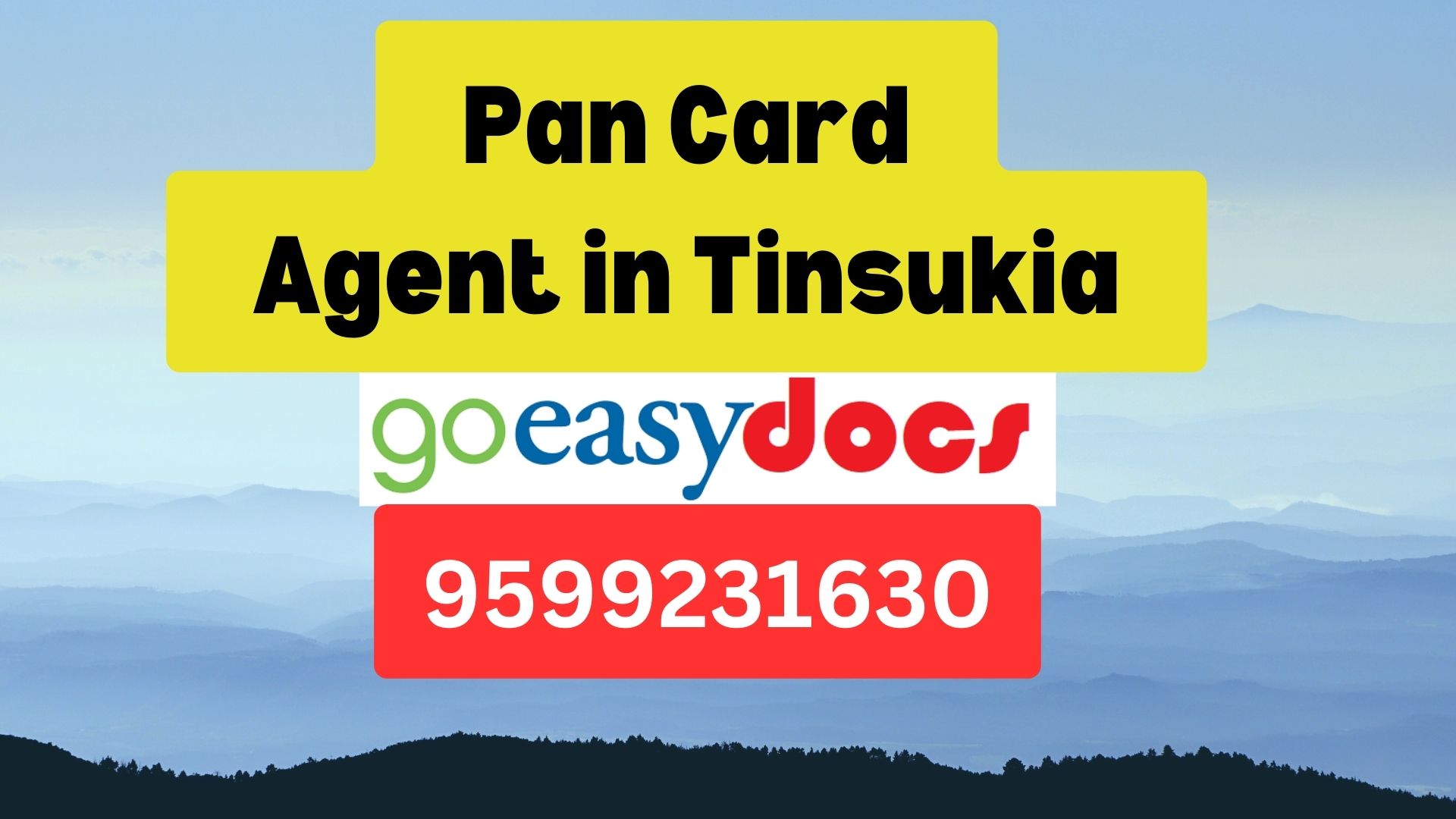 Pan Card Agent Consultant in Tinsukia  8851415812