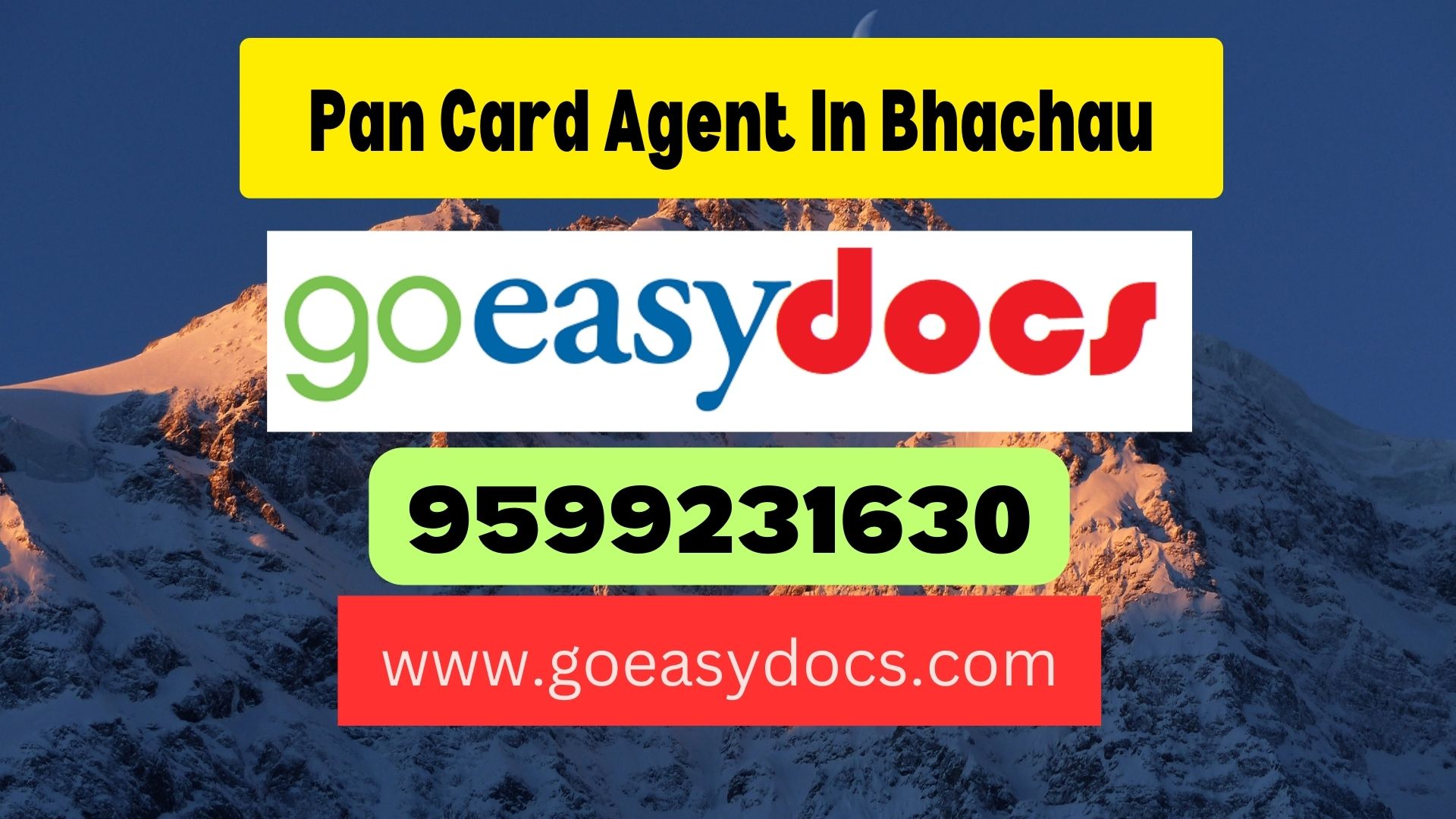 Pan Card Agent Consultant in Bhachau 8851415812