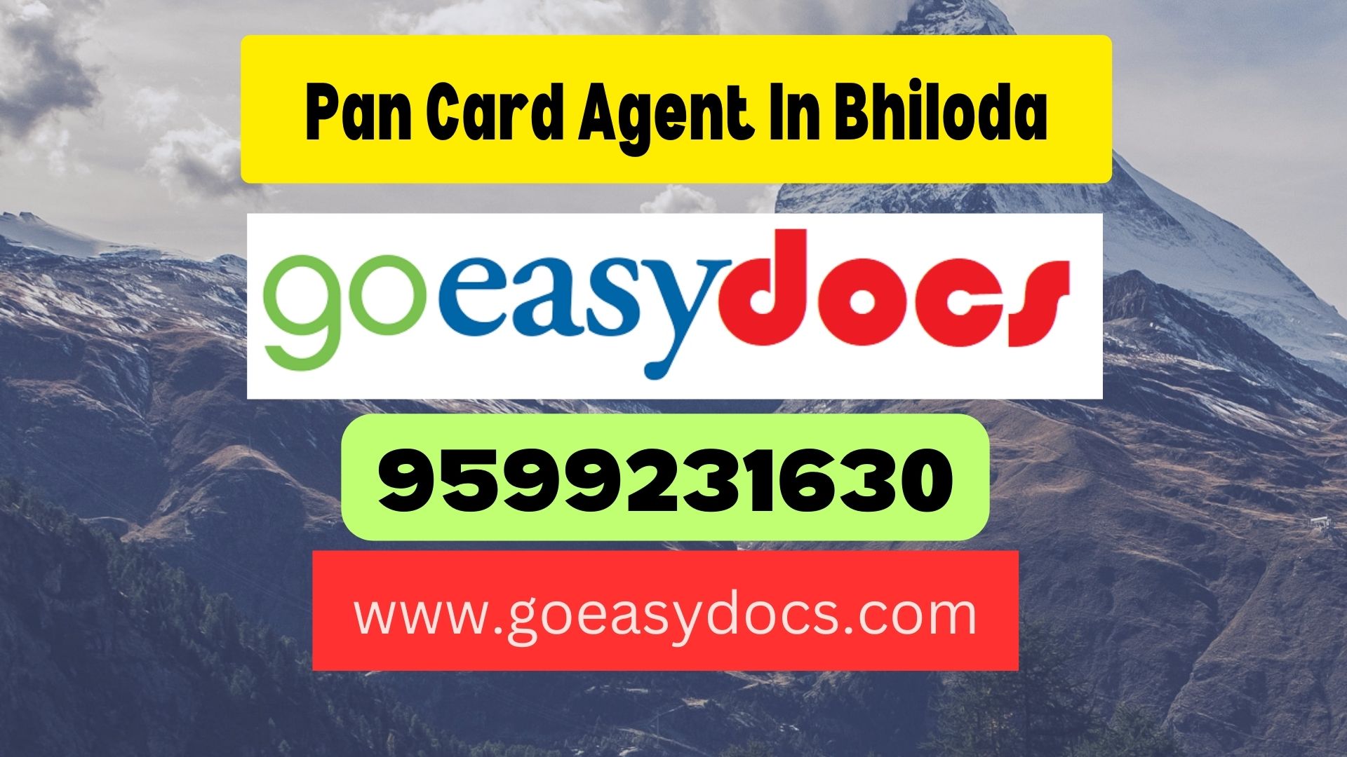 Pan Card Agent Consultant in Bhiloda 8851415812